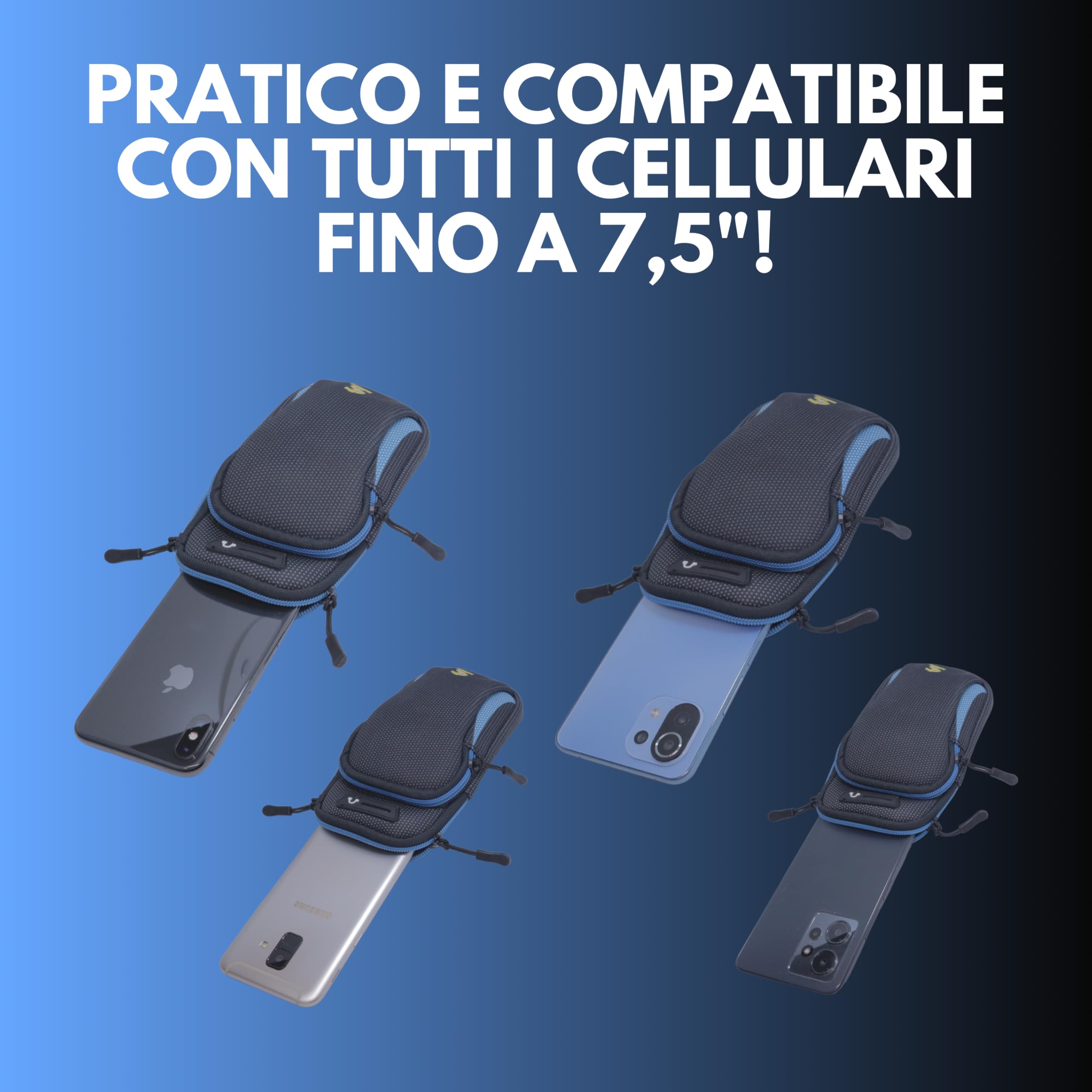 Lunge&SprintBAG Portatelefono Da Corsa Idrorepellente Traspirante Capiente Resistente