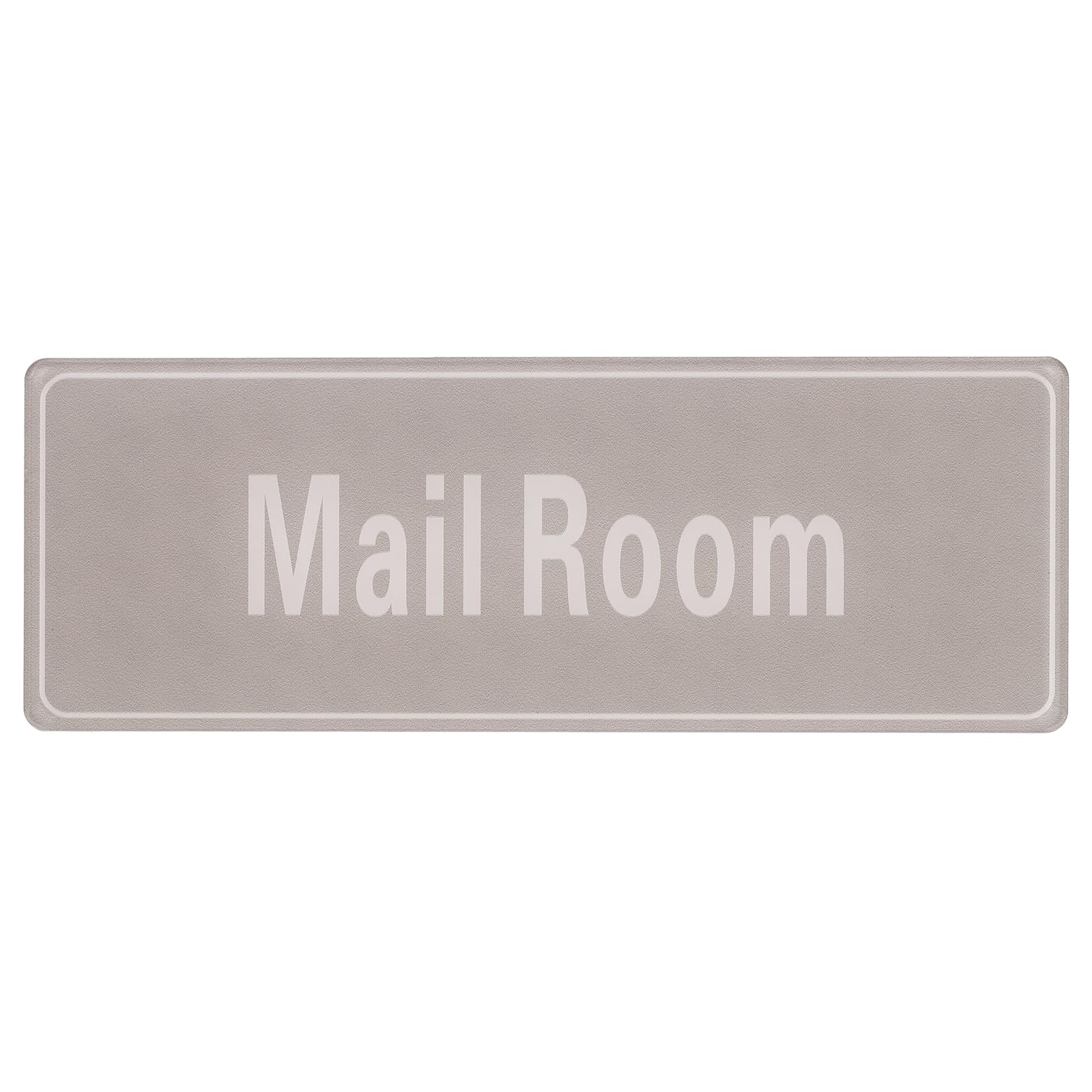 PATIKIL 9"x3" Mail Room Sign, 1Pcs Room Door Sign Self-Adhesive Door Sticker Acrylic Wall Signage Easy Installation for Indoor Outdoor Home Business, Light Gray with White Text
