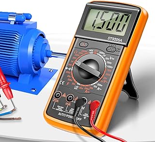 Multímetro DT9205A | curto-circuito do Multi Tester alta precisão | curto-circuito do multímetro digital, modo baixo consuenergia, desligamento automático,