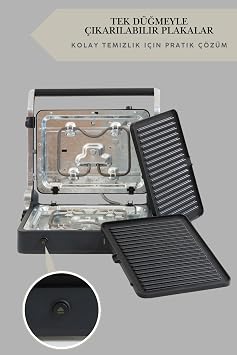 Primo Toaster | 2000W Power | Non-stick Plate | Toaster with Thermostat with Oil Chamber