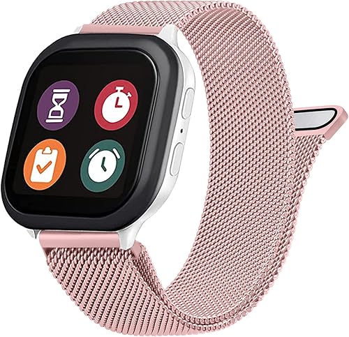 Correas de metal compatibles con Gizmo Watch Band de repuesto para niños, correa de repuesto de acero inoxidable transpirable para Verizon Gizmo