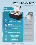 EUHOMY 12 Réfrigérateur volt, 19 QT Refroidisseur électrique avec compresseur APP Commande, Frigidaire de voiture -4°F~68°F, Réfrigérateur portable 12/24V DC 110-240V AC, Congélateur portable pour camping, voyage, bateau