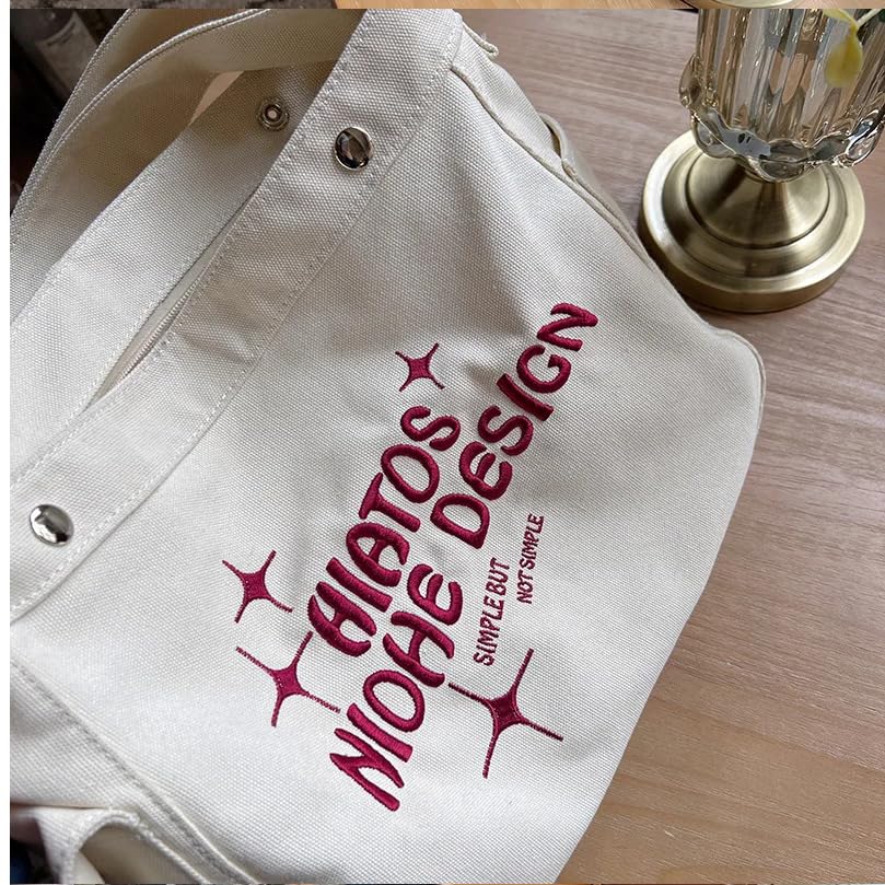 Image of LIZIQI Trendy Canvas Embroidery sling bag for women | Tote bag For women | Ladies purse