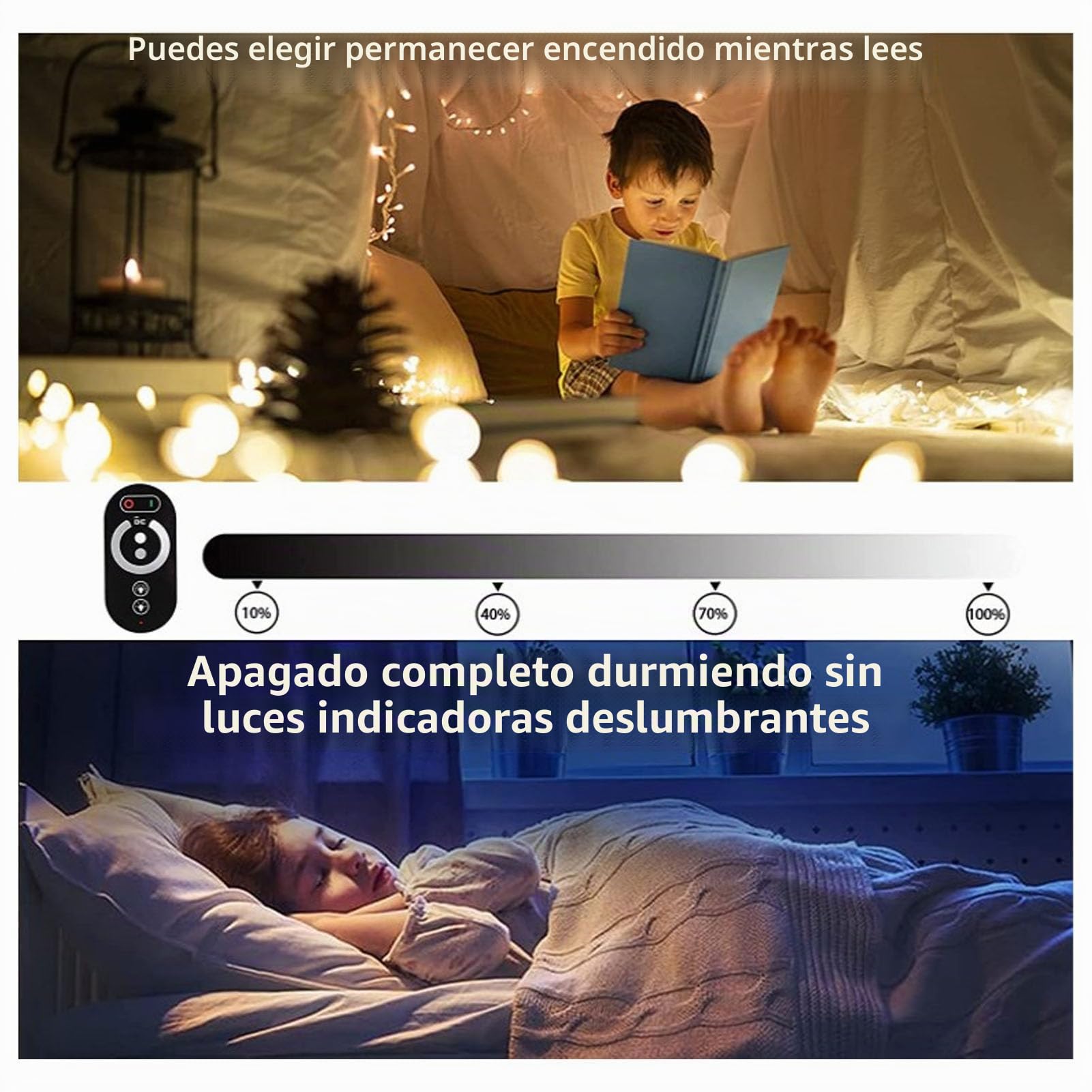 Regulador de Intensidad, CC 12 V‑24 V 18 A 0%‑100% Atenuación Continua PWM Atenuador de Tira de Luz LED con Control Remoto RF Ajustar el Brillo Interruptor de Tira de Luces LED