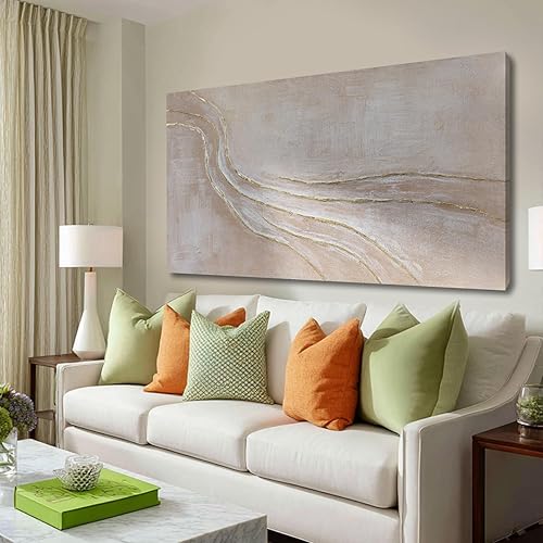 Miniatura 7 de NBAODAN Abstract Canvas Paintings Minimalist Wall Art Posters Modern Hanging Art 29"x58" Large Pictures for Living Room Kitchen Artwork