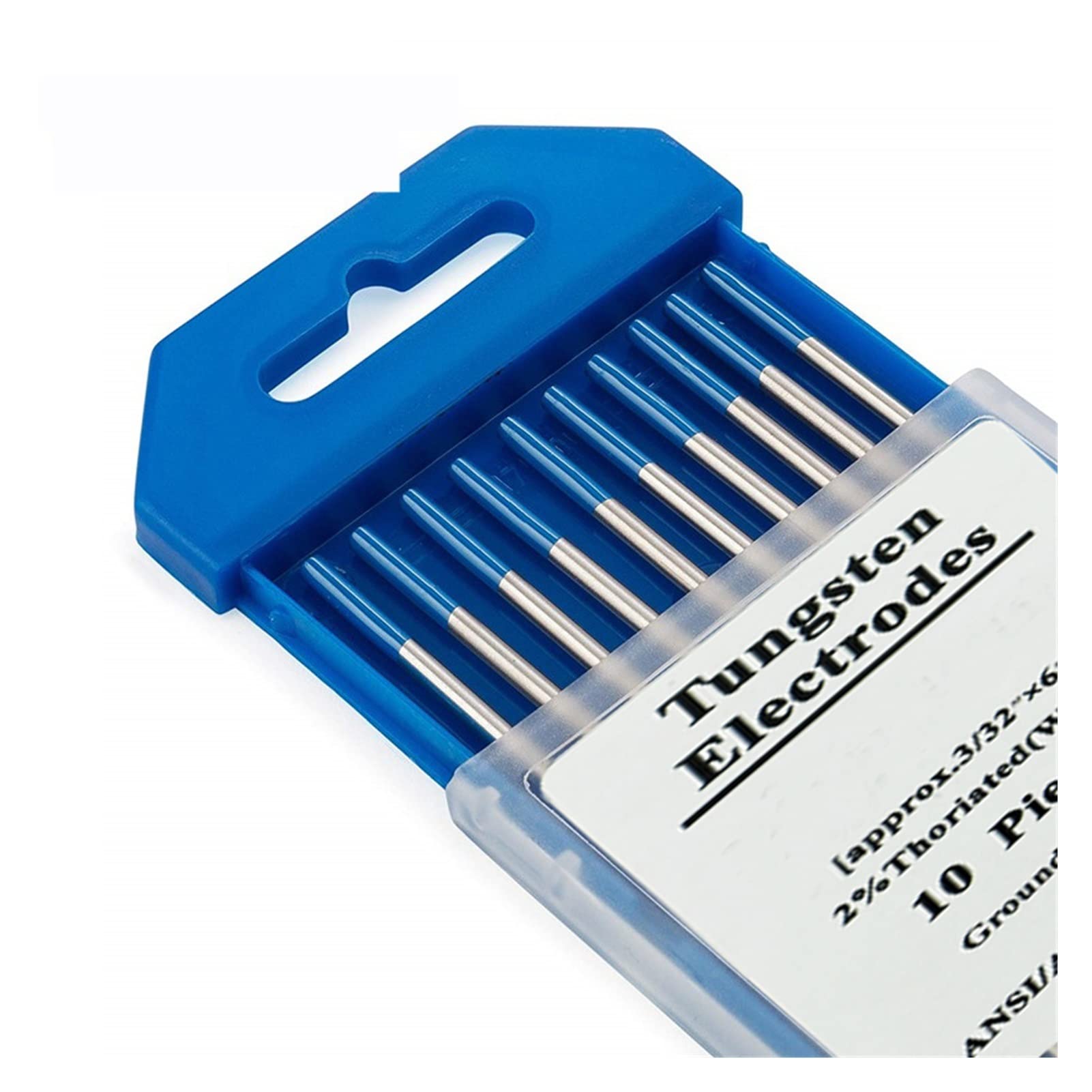 MKSIWSA SUOFEILAIMU 10 Pieces Blue Tip WL20 Welding Tungsten Zirconiated Electrodes (Color : 175mmx1.0mm)