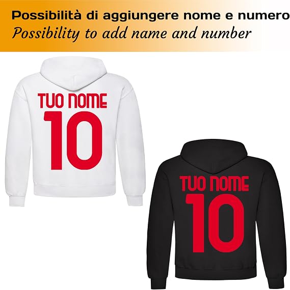 Vestipassioni Felpa Napoli Cappuccio Sport Tifosi Ultras Calcio Supporter Made In Italy Xl Bianco 104904091