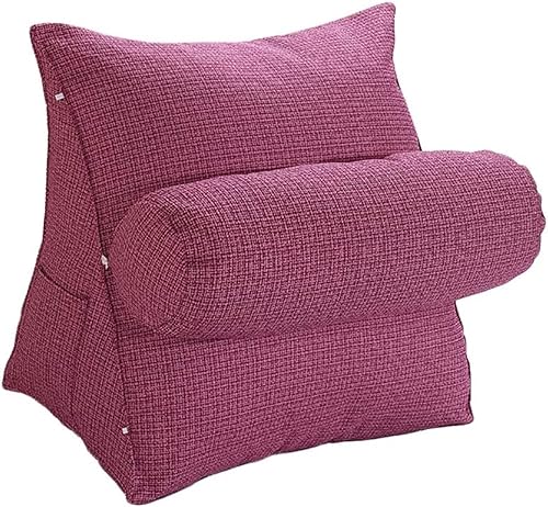 Miniatura 5 de Cuña de cojín triangular para cama, almohada de cuña para dormir, reflujo ácido, embarazo, respaldo ajustable para cama, almohadas de lectura