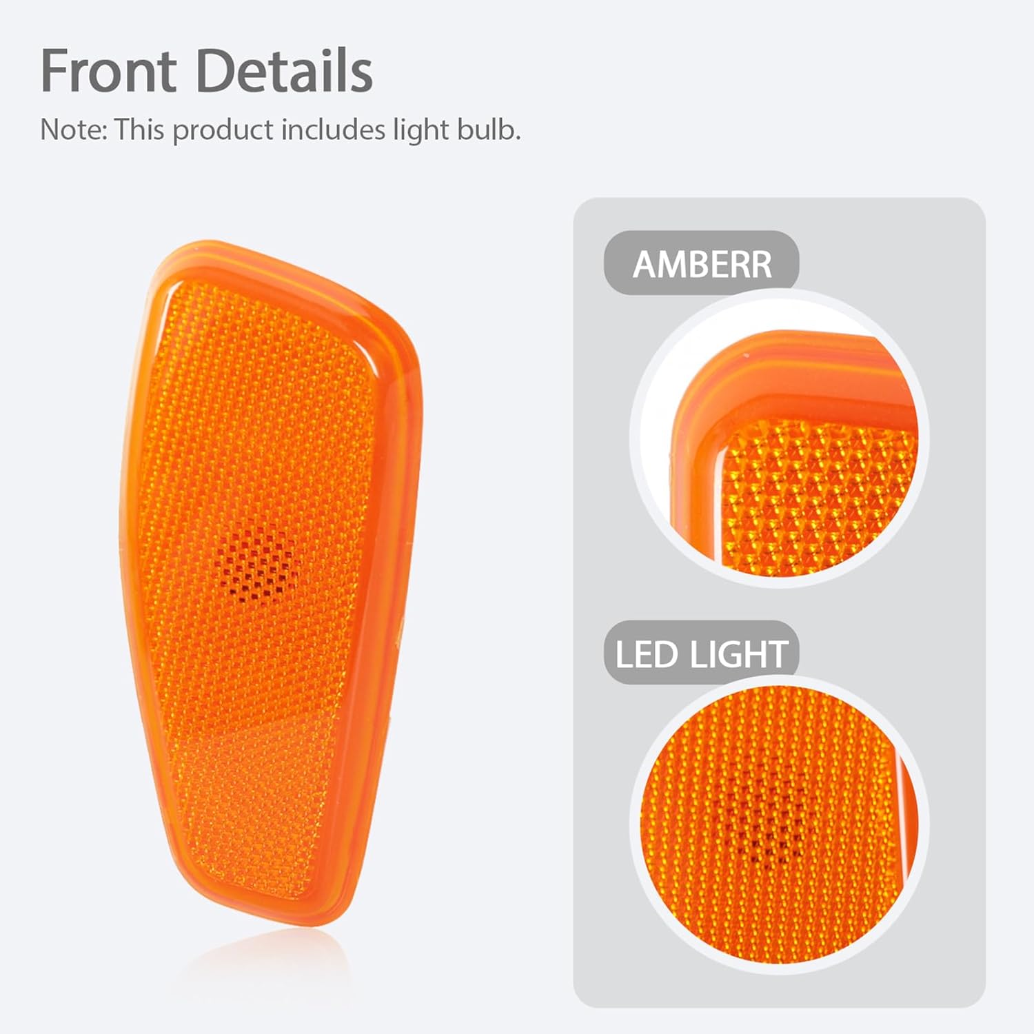 Side Marker Corner Light For Jeep Renegade 2015-2021 With Bulb Turn Signal Indicator Lamp Left