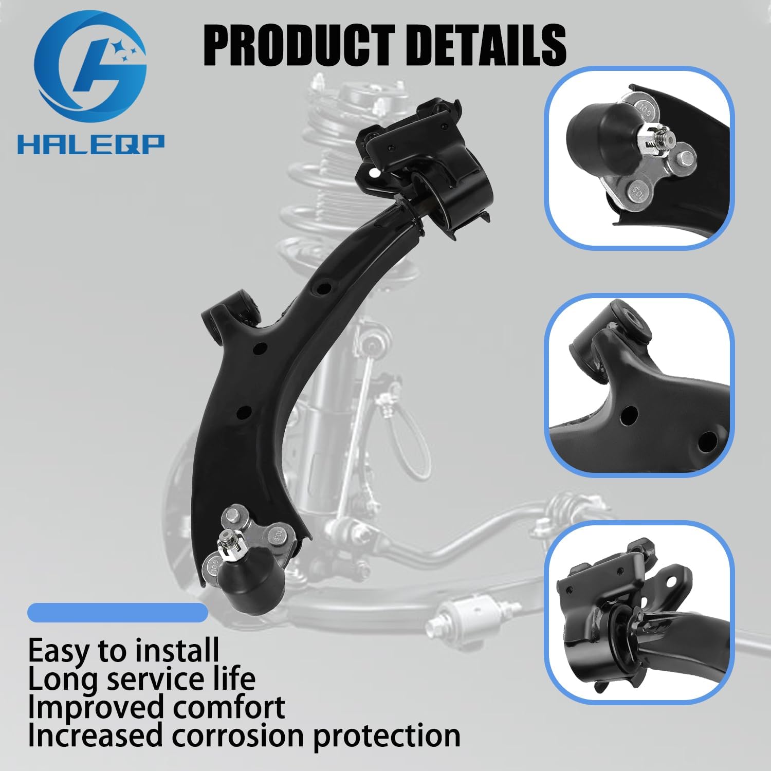 2 PCS Front Lower Control Arm and Ball Joints Driver Side And Passenger Side Compatible With 2007-2011 Honda CRV K620500 K620501