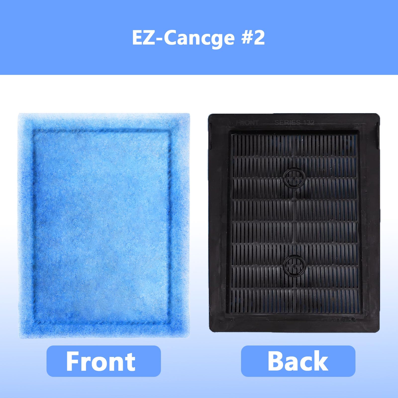 Cartucho de filtro de acuario, compatible con filtros de alimentación AquaTech 20-40 y 30-60, repuesto para AquaTech EZ-Change #3 (4 piezas)