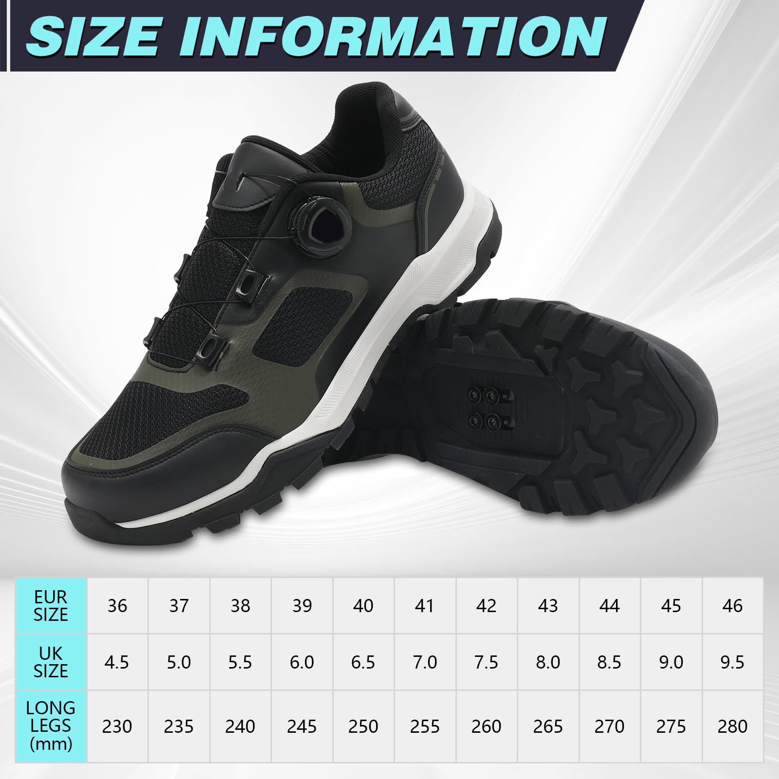 LZQpearl Męskie buty rowerowe, szosowe buty do jazdy na rowerze górskim, spin shoestring, kompatybilne z wyglądem SPD SPD-SL Delta Cleats spinning peloton buty