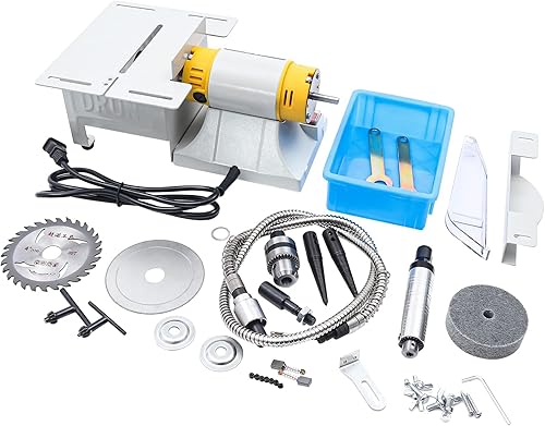 Miniatura 5 de Máquina pulidora de banco, 320 W 10000 rmin Cera de abeja de madera de jade en ambos lados pulida pequeña multifuncional máquina de pulido eléctrico