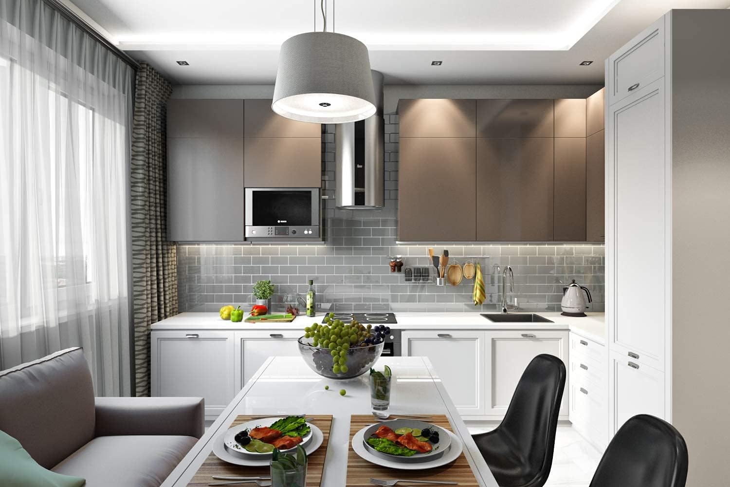 Flash Deals - 80% OFF Giorbello Glass Subway Backsplash Tile, 3 x 6, True Gray