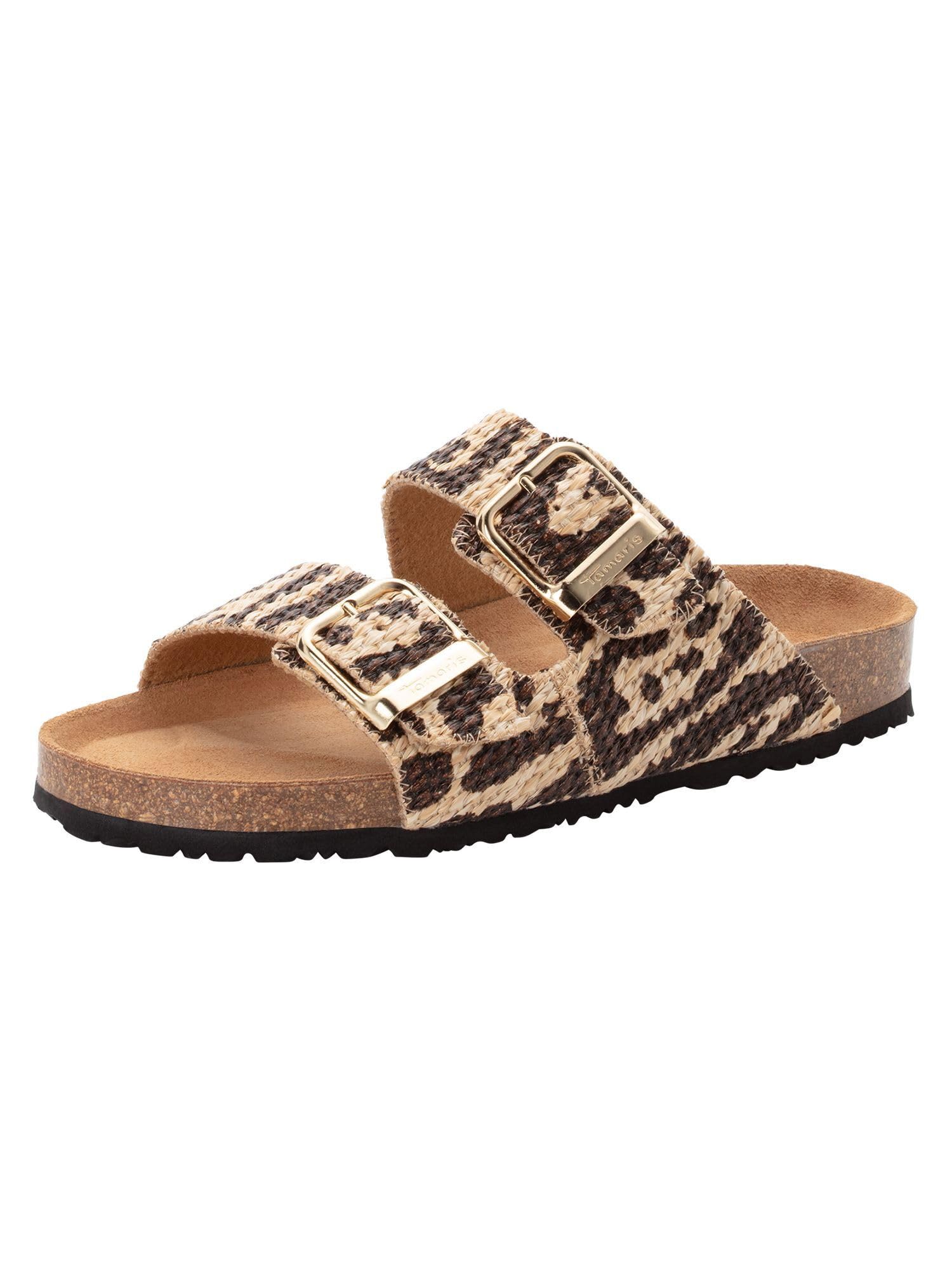 Tamaris Women Footbed Slide flat beige 3.5 UK
