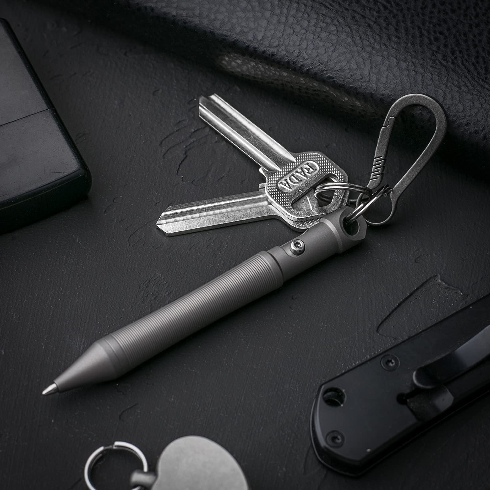 Amazon | TIMULTI チタンボールペン ミニEDC 多機能ペン ストレス解消