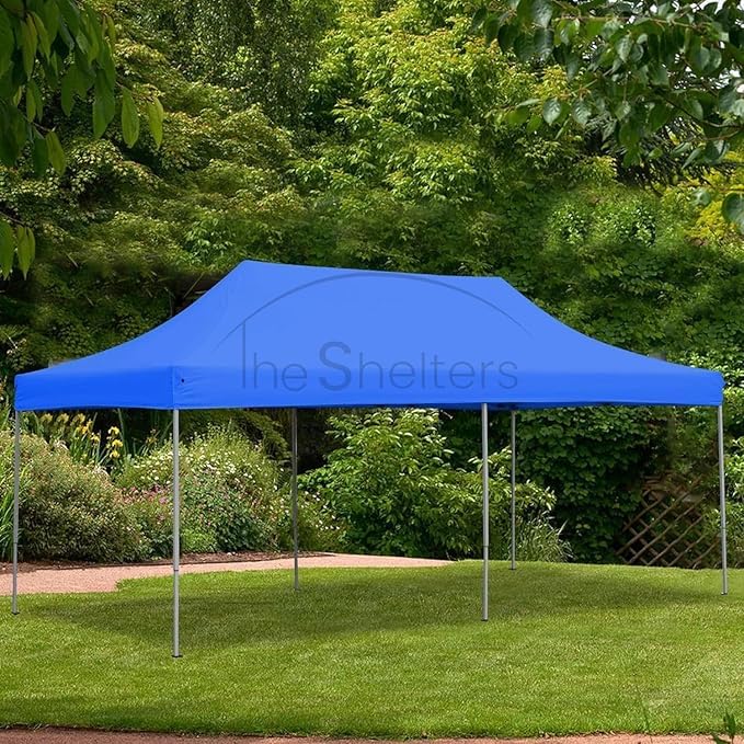 Image of 10x20 Gazebo Canopy Tent Heavy Duty Waterproof Garden Gazebo with 3 Plain Side Walls for Events, Party, Wedding, Terrace & Lawn | Strong Metal Frame