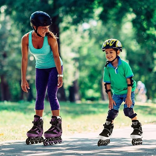 Miniatura 7 de JIFAR Adjustable Inline Skates for Kids, Teens and Adults, Light Up Wheels Roller Blades for Boys Girls Women and Men, Outdoor Inline Skates