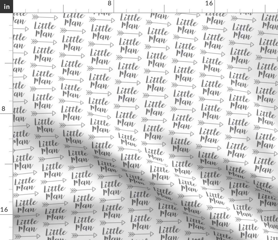 Spoonflower Fabric - Arrow Words Nursery Boy Printed on Petal Signature Cotton Fabric Fat Quarter - Sewing Quilting Apparel Crafts Decor