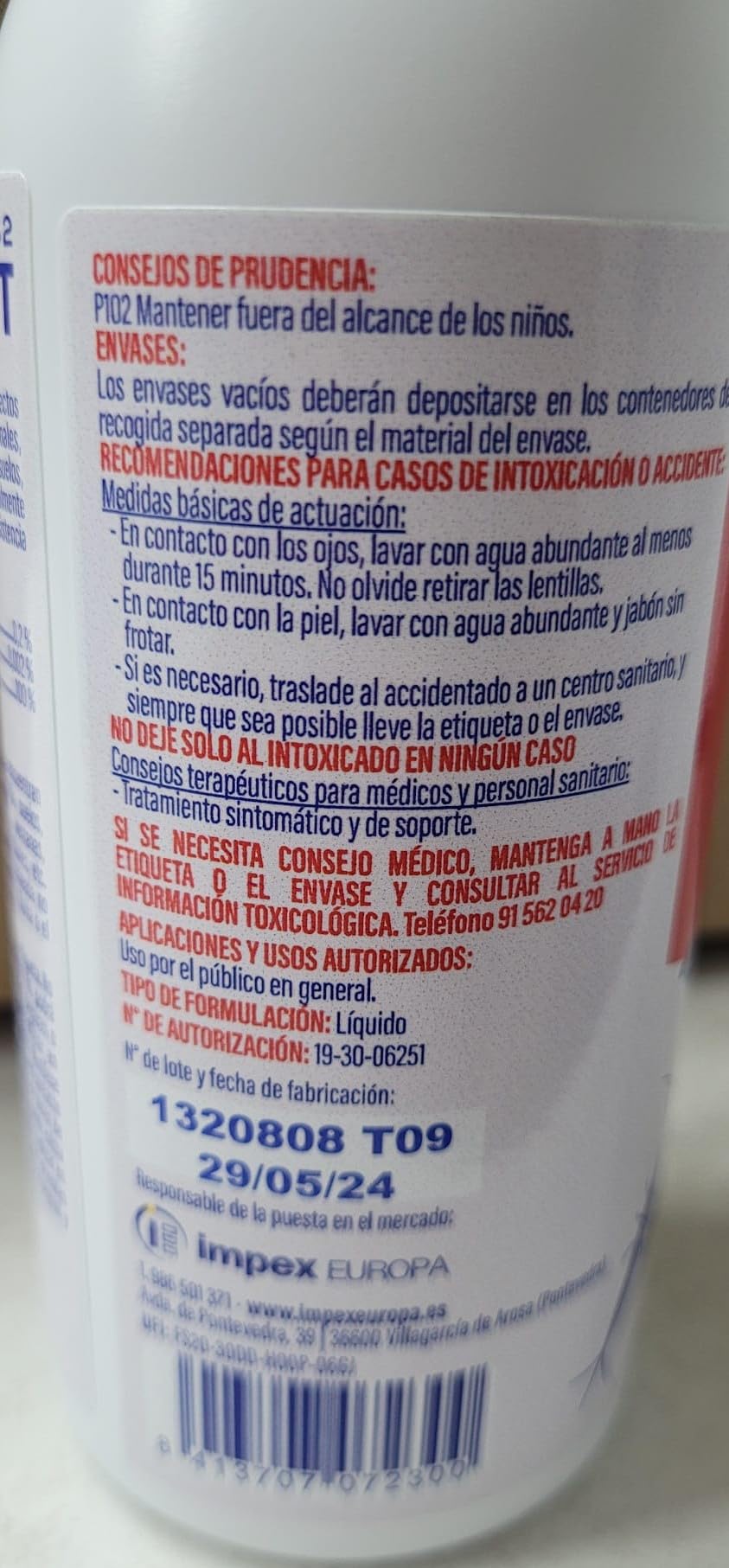 Tanzil compact 250ml - Impex. Especial chinches. Elimina toda clase de insectos voladores y rastreros. Sin olor. No mancha. Accion inmediata. Larga duracion. Repelente