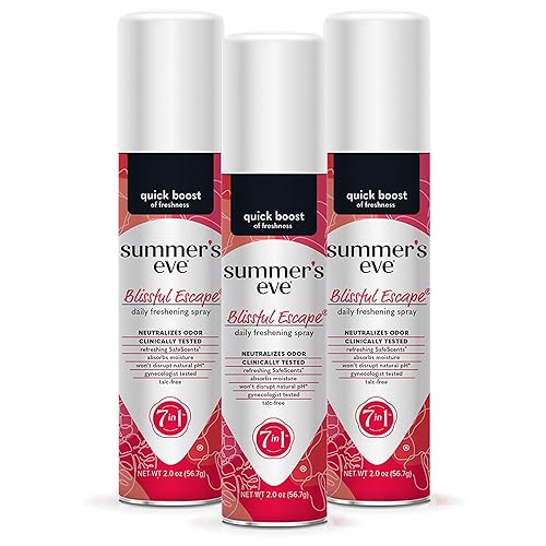 Summers Eve Desodorante femenino en aerosol refrescante Blissful Escape 2 onzas líquidas paquete de 3