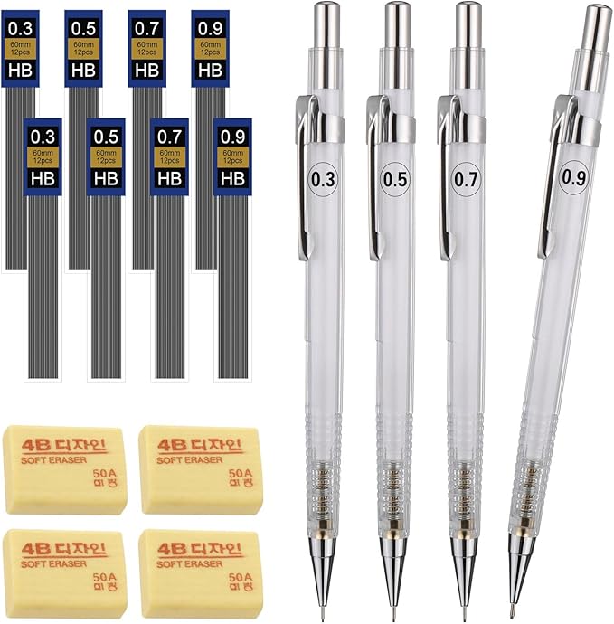 Kit Lapiseira Técnica PENTEL Graphgear 300 0.7mm Grafite | Brasil - Foto 2