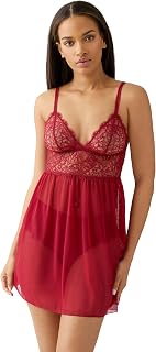b.tempt'd Women's It's on Sheer Mesh Lace Chemise Lingerie, 911296