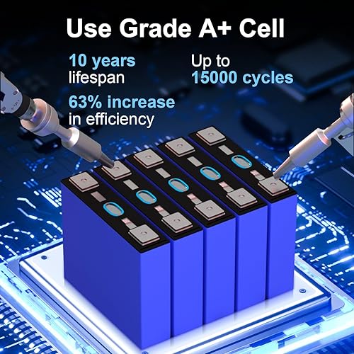 Miniatura 4 de Batería LiFePO4 de 12 V 100 Ah integrada de 100 A BMS, grupo 31 baterías de litio de ciclo profundo y 10 años de vida útil para RV, energía solar,
