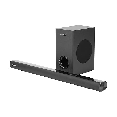 HAPIPOLA Dynamite240 2.1 Channel Home Theatre System, 240W RMS Output, HDMI Input, BT5.3 Connectivity, Optical Input, Aux Input (Dynamite 240)