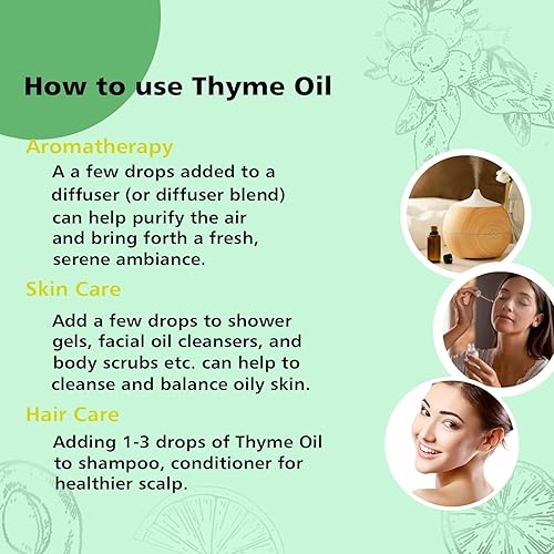 Miniatura 5 de Aceite esencial de tomillo, 100% puro sin diluir, 1.0 fl oz1 oz