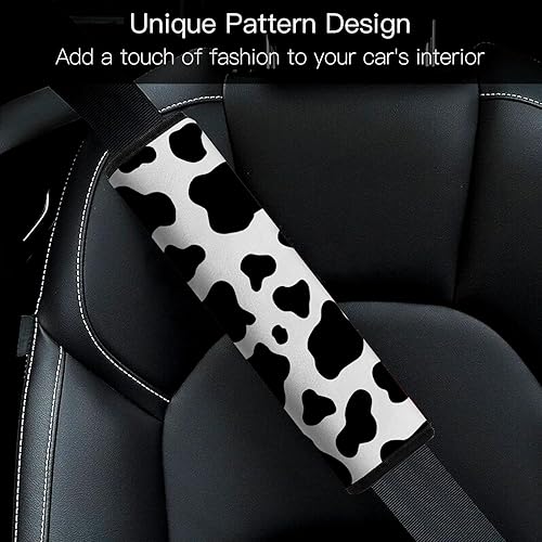 Miniatura 9 de Funda para cinturón de seguridad de automóvil, paquete de 2 almohadillas suaves para cinturón de seguridad de automóvil para adultos y niños,