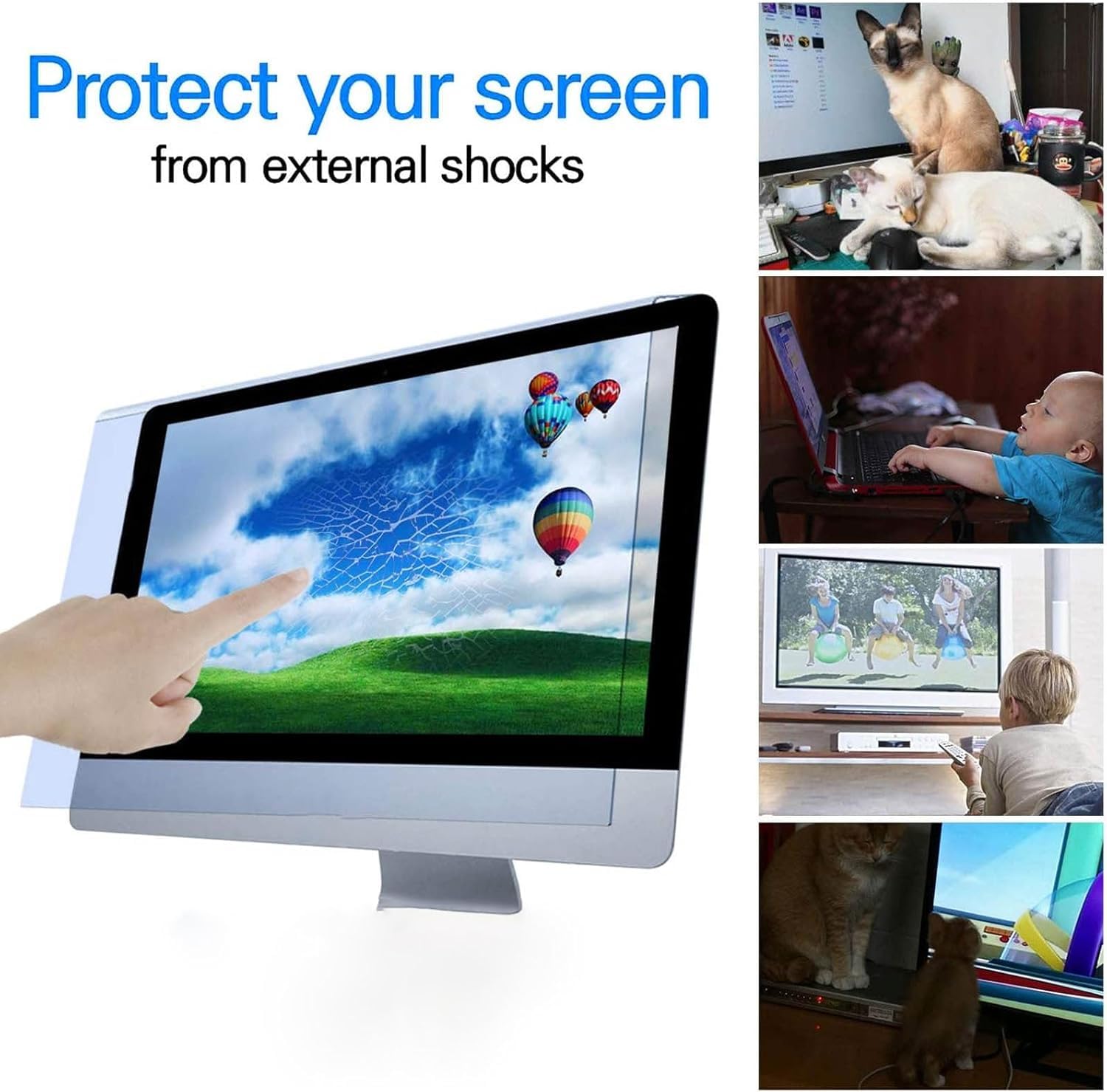 filtri dello schermo del monitor del computer, Filtro for schermo privacy del computer che blocca la luce blu da 13,3-32 pollici for monitor desktop(24 inches (547 * 320MM))