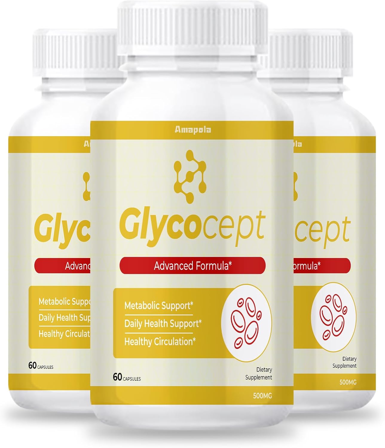 Amapola Glycocept - Glycocept Capsules (3 Pack, 180 Servings)