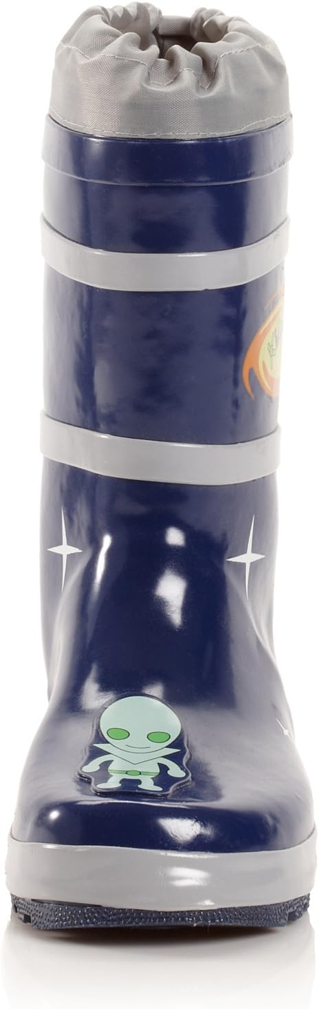 Kidorable Blue Space Hero Natural Rubber Rain Boots