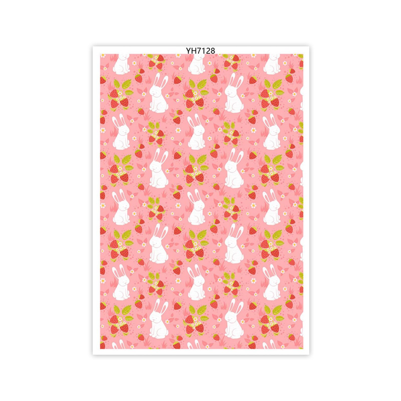 Tsophreniq Easters Colored Eggs Transfer Paper Water Soluble Clay Decal for Earrings Jewelry Making