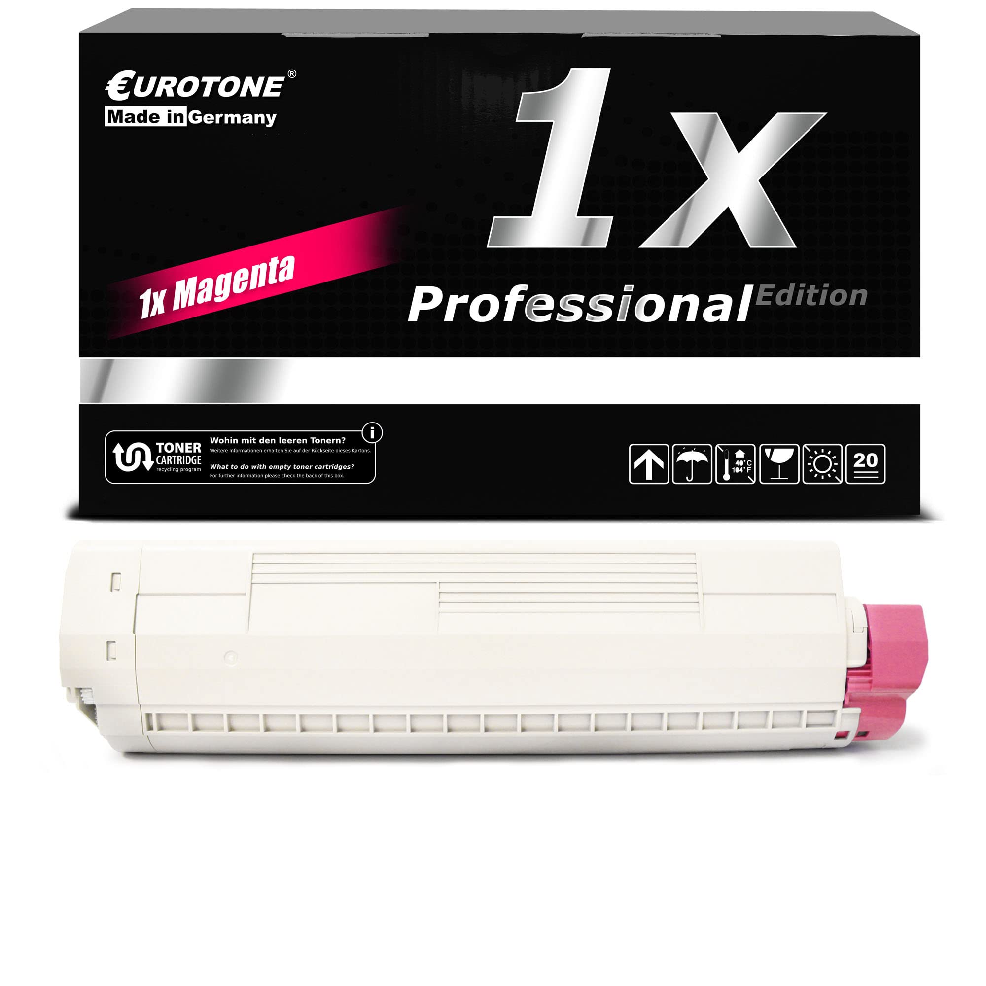 Toner Magenta compatible OKI C822DN EuroPro pour imprimante - 6