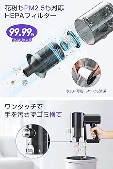 掃除機 コードレス 2025&26000pa超強力吸引&LCDタッチディスプレイ 楽天市場】掃除機 コードレス 【2025進級版&26000pa超強力吸引