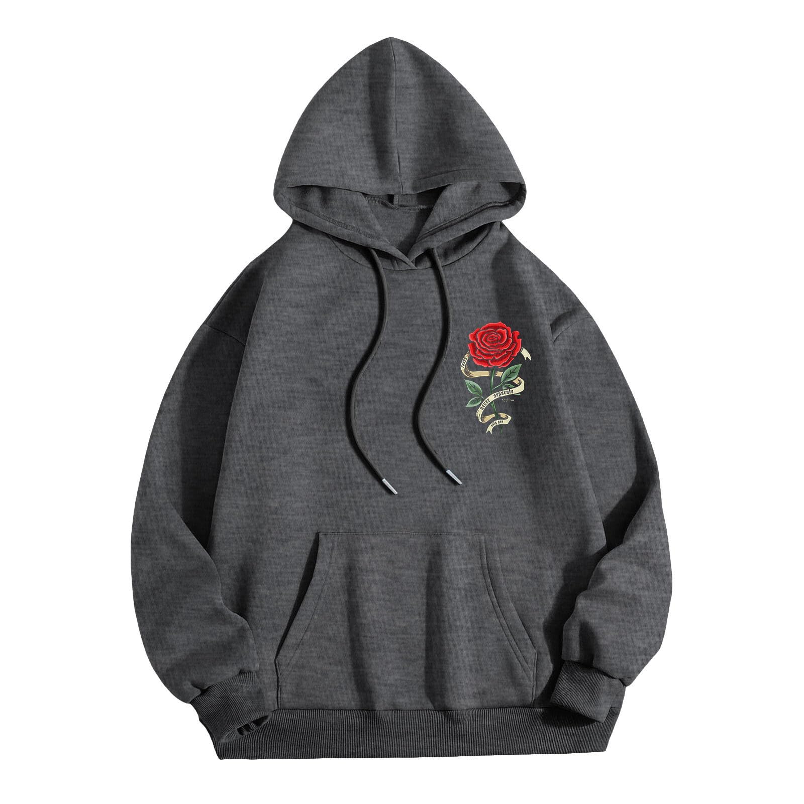 Genérico Sudaderas con Capucha De Felpa para Hombre Sudaderas para Hombre Ropa De con Capucha Suéter Sudadera Sudadera Cuello Redondo Polar Peso Medio Talla Normal O Y Larga