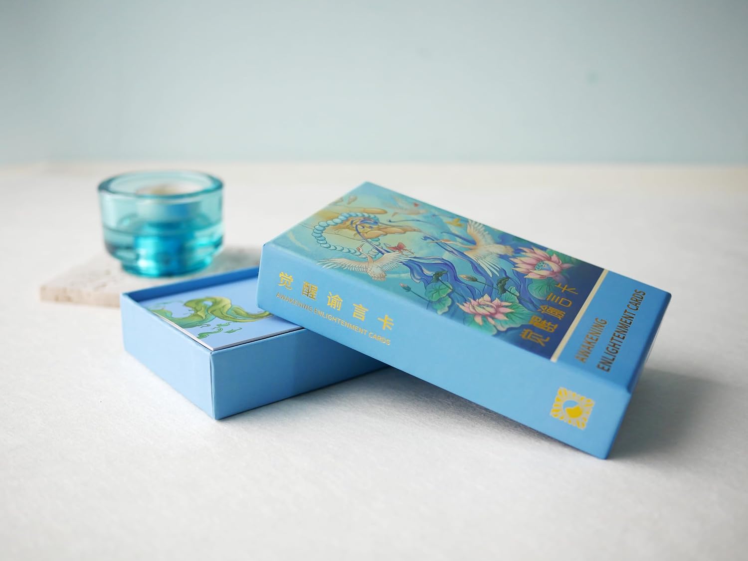 Awakening Enlightenment Cards | 36 Cards | Oracle Deck with Traditional Chinese Symbols | Asian-Style Affirmation Cards