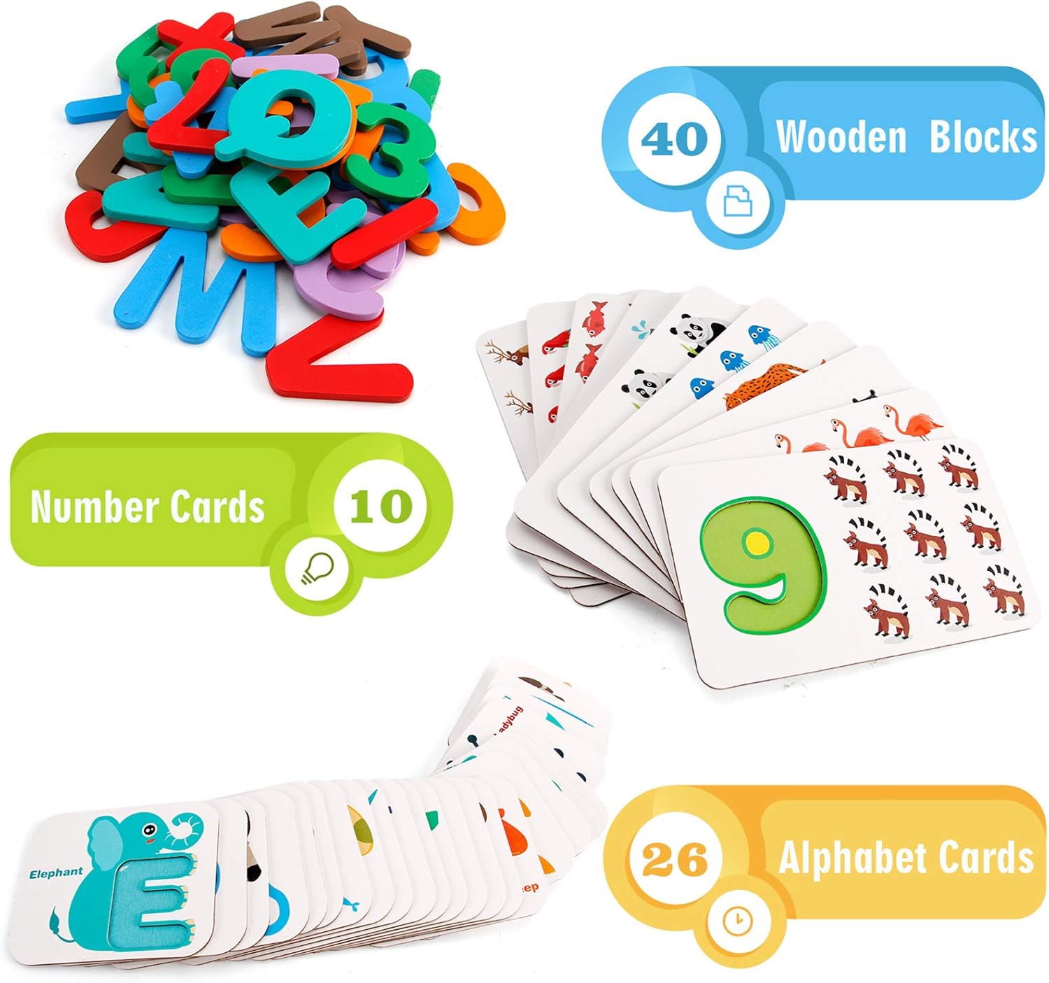 Alphabet and Number Flash Cards , Learning Flashcards for 3 Year Old