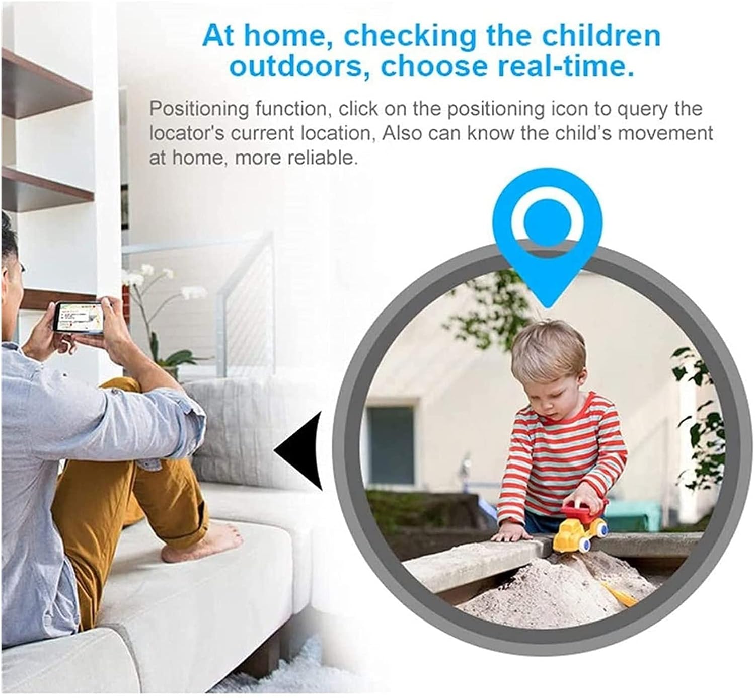 When The car/Vehicle/Kids/Old People/Pets Leaves The Set Active Area The Locator Will Send an Alarm Message to The Mobile aPP to Effectively Prevent The pet from Being Lost and Stolen (White)