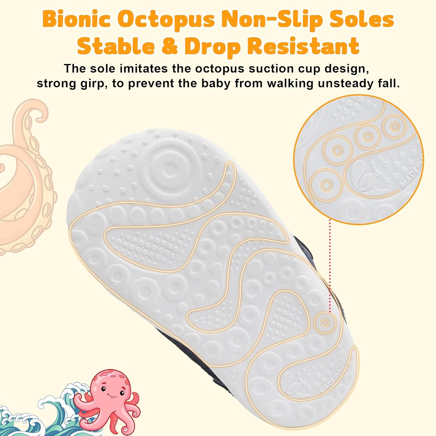 FEETCITY Wide Baby Shoes Boys Girls Baby Barefoot Shoes Breathable Infant Walking Shoe Crib Sock Shoe Toddler Sneakers Flexible - Image 7