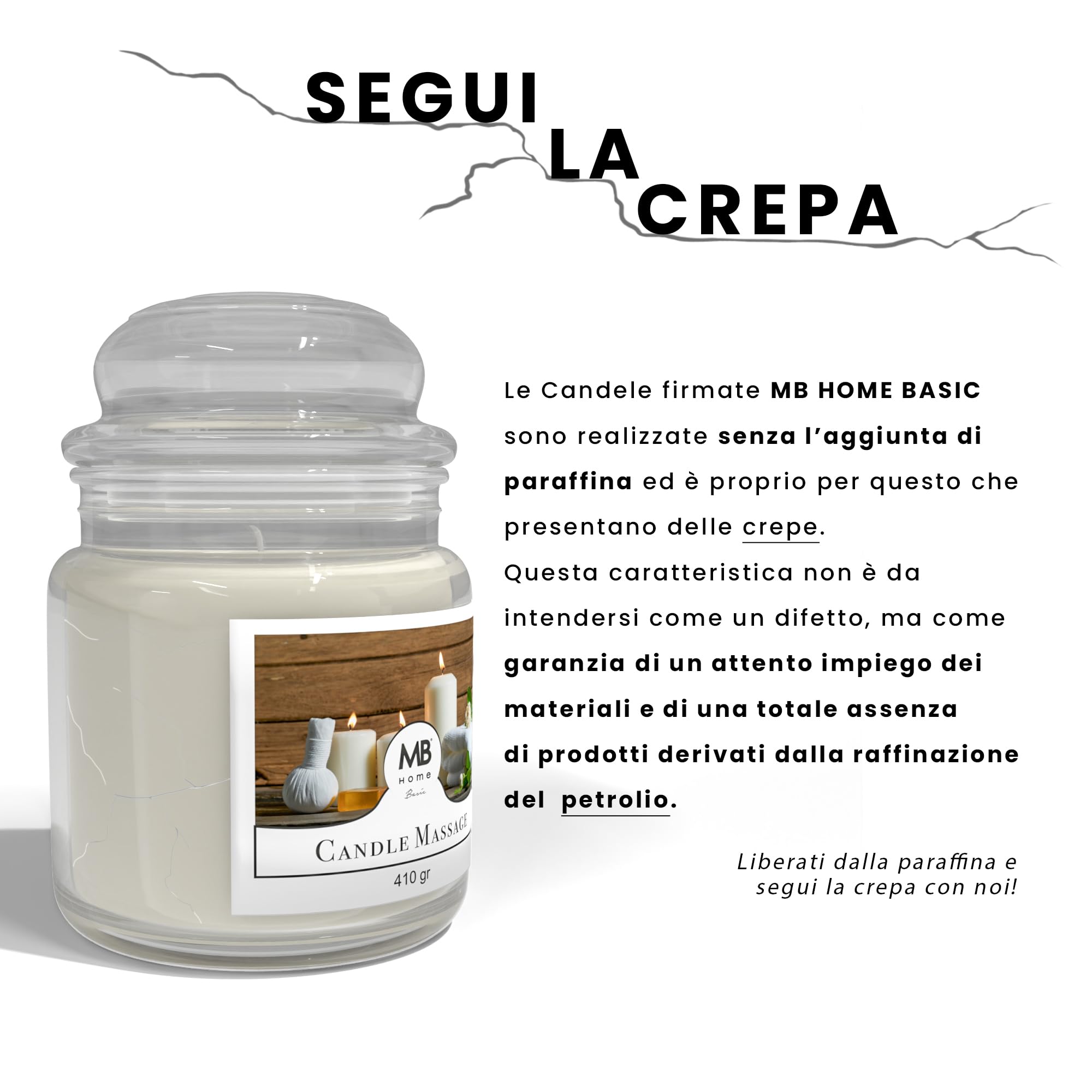 Kerzen "MB Home Basic”, 100GSM, Massage Candle
