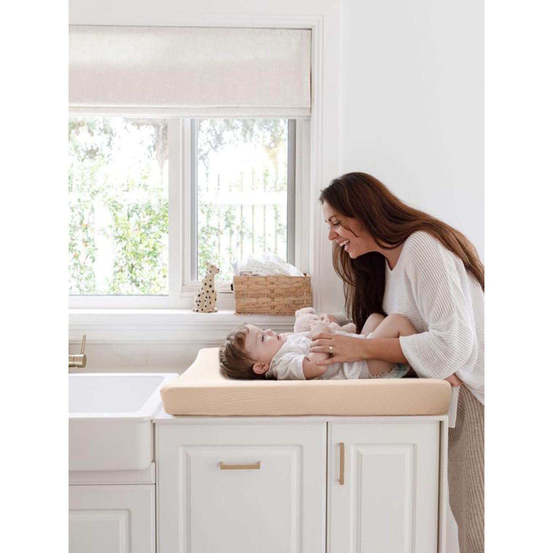 Baby Diaper Changing Pad Cover Cradle Mattress Sheets - Image 3
