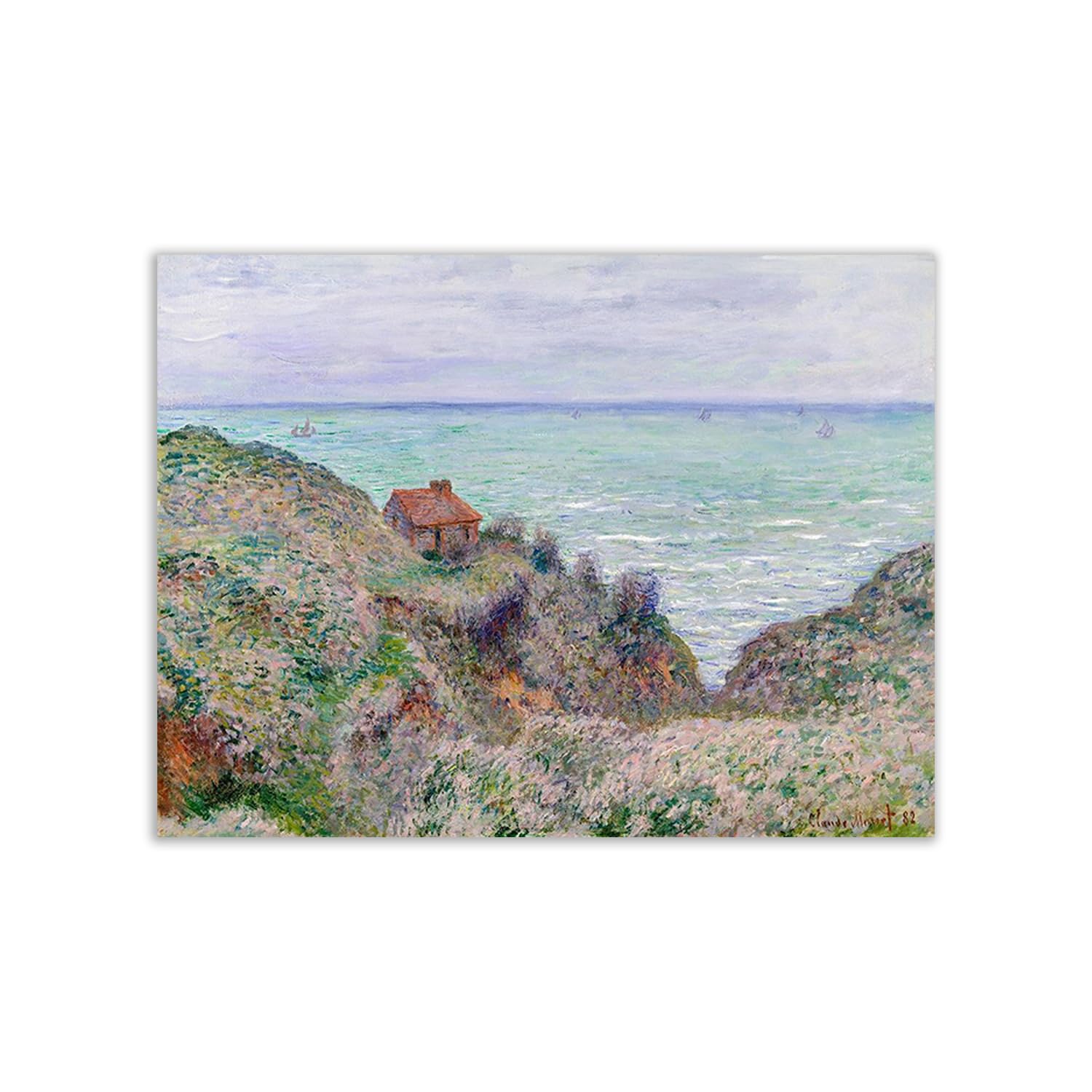 Poster Claude Monet Cabin of The Customs Watch grand format deco murale papier 100x75