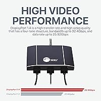 Vista 4 de SIIG MST Hub DisplayPort a HDMI Splitter, DP 1.4 a 3X Multi Stream Transport Hub HDMI, DisplayPort Hub Divisor de video, adaptador de monitor