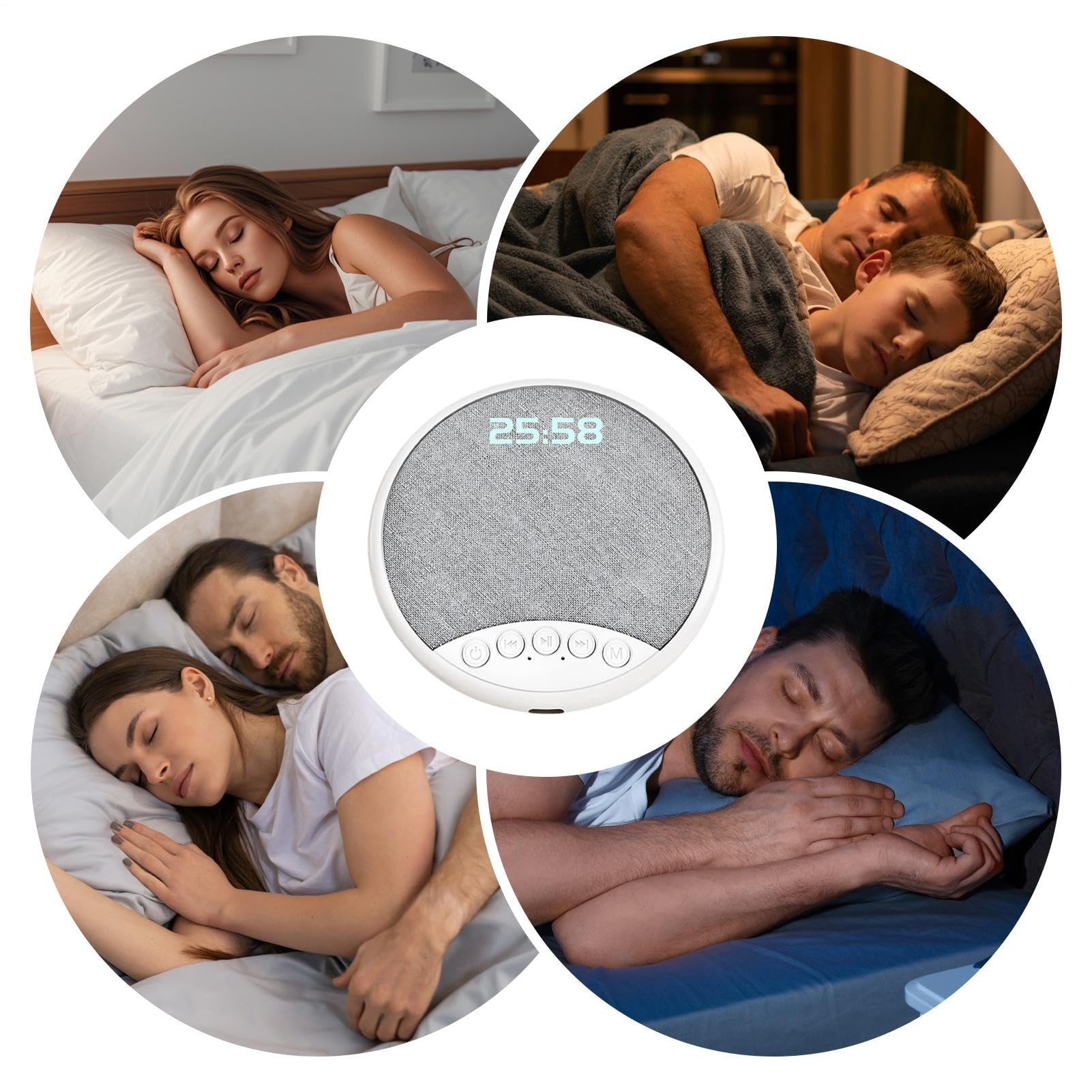 Altavoz de almohada, aparato estable con ruido , altavoz inalámbrico de música para almohada de cama, para hotel, dormitorio, viajes, adolescentes, adultos, amantes de la música, cumpleaños, día