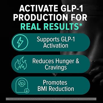 GLP-1 Supplement - Super Berberine Weight Management Support Healthy GLP-1 Naturally | Advanced Appetite Control & Metabolism Support with Clinically Studied Ingredients | Stimulant Free