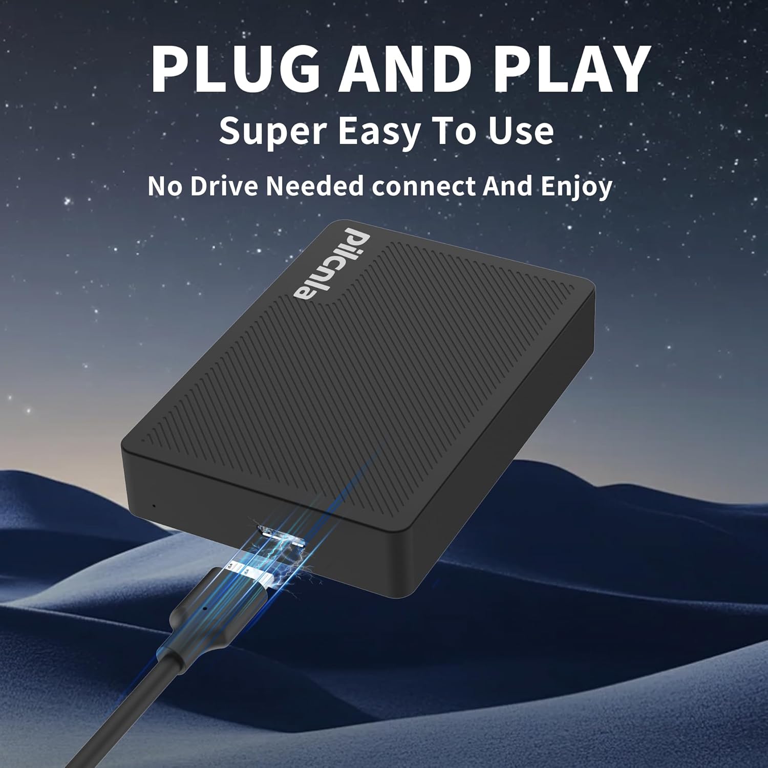 Ultra Slim Portable External Hard Drive USB3.0 HDD Storage for Xbox,PS4/5,PC,Desktop,Laptop,MacBook,Chromebook (HDD1.2-1TB)