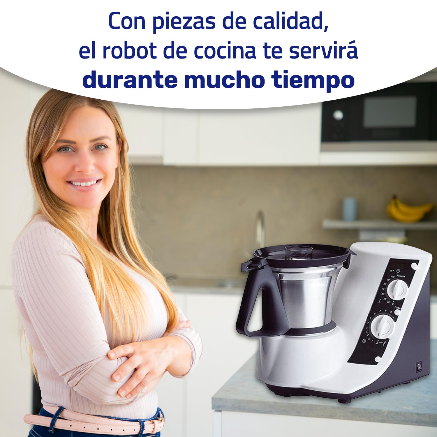Juego de Engranajes y Rodamientos para el Mecanismo del Robot de Cocina para Thermomix TM21 Vorwerk Garantía de 10 Años - Monteral